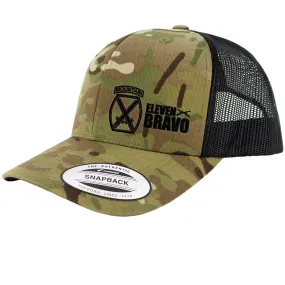 10th Mountain 11 Bravo Series Snapback Trucker Multicam