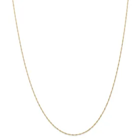 14k 1mm Singapore Chain (CARDED) | 10SY