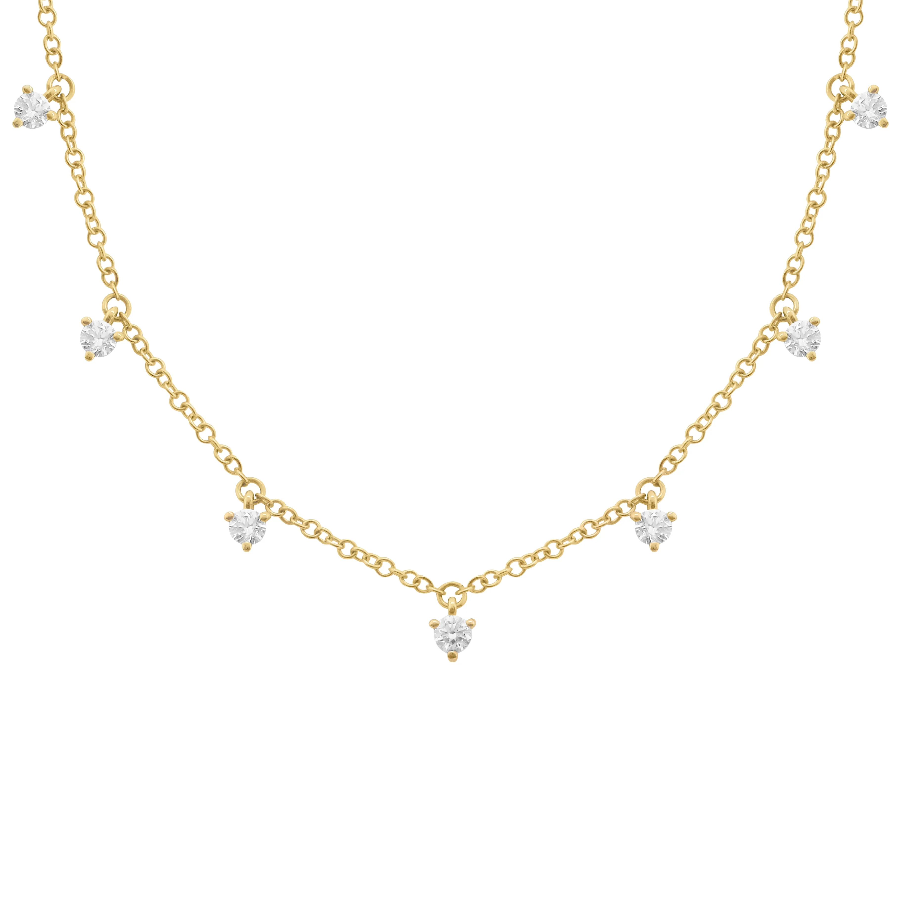14K GOLD DIAMOND CHARLIE NECKLACE