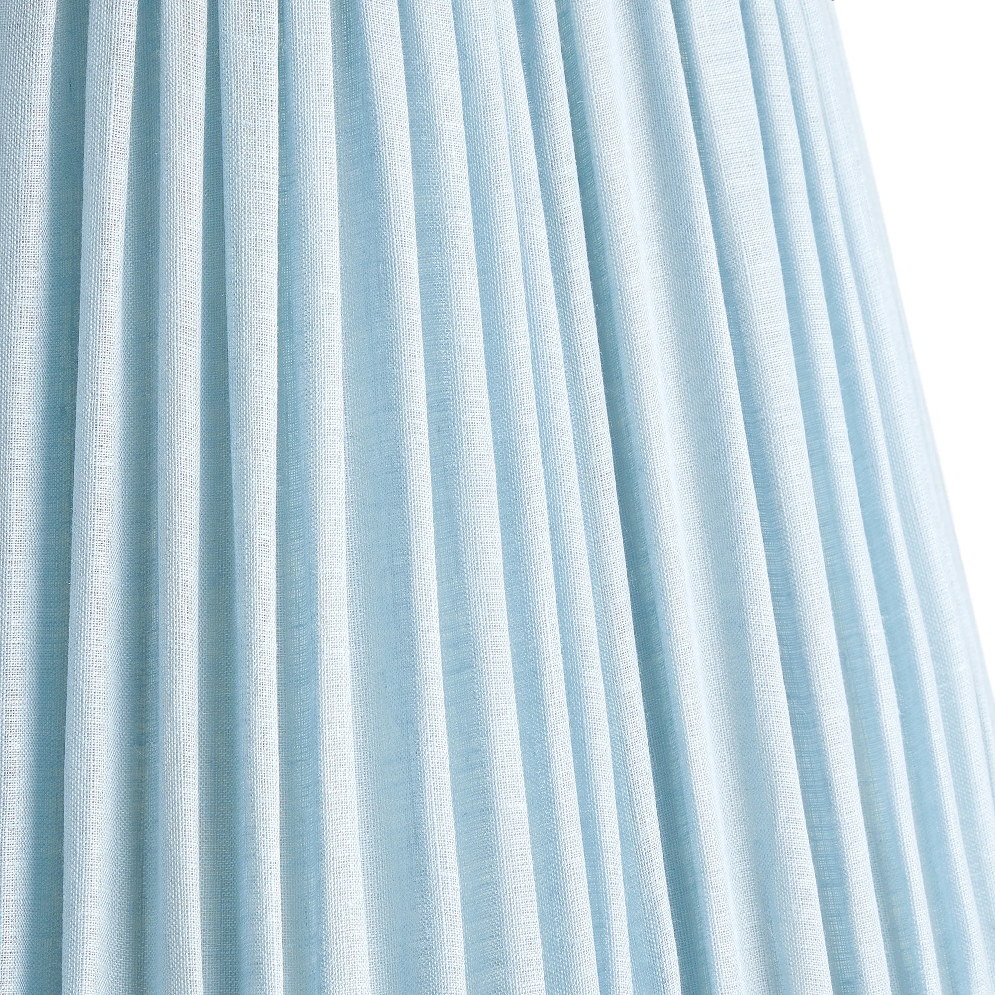 16cm scalloped empire shade in blue sky linen