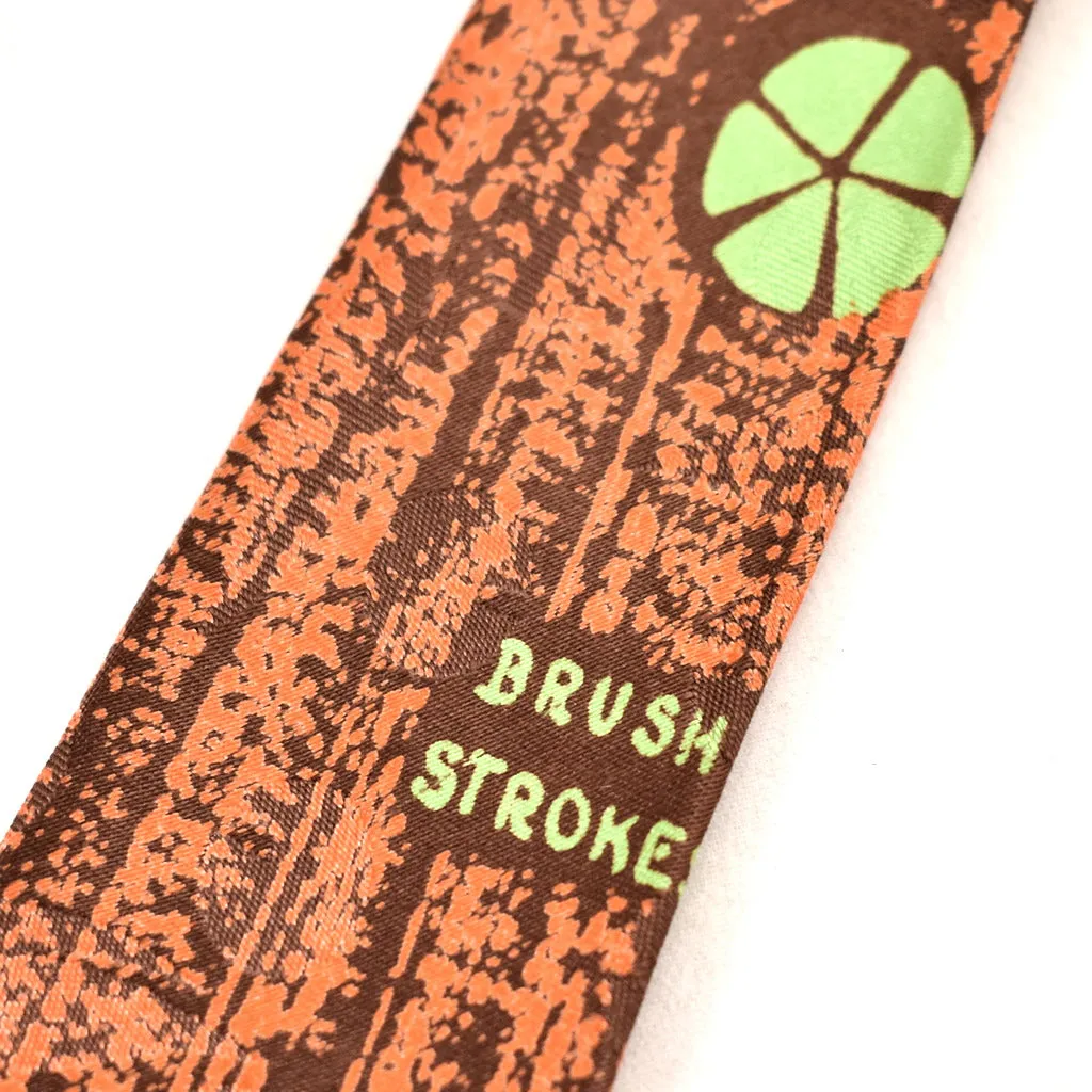 1940s Wheel Brush Stroke Vintage Tie