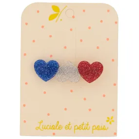 3 Heart Hair Clip