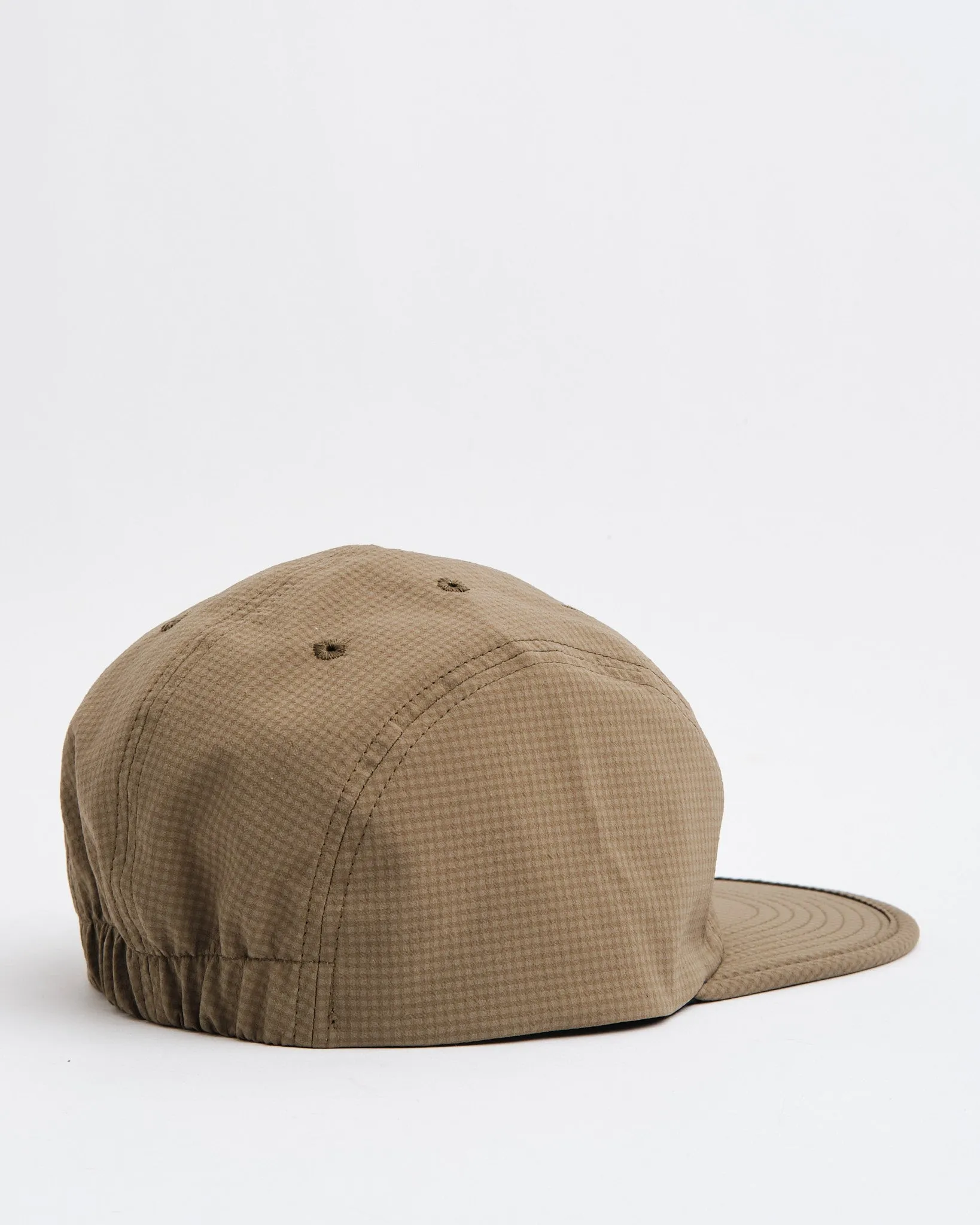 5 Panel Jet Cap Gingham Olive