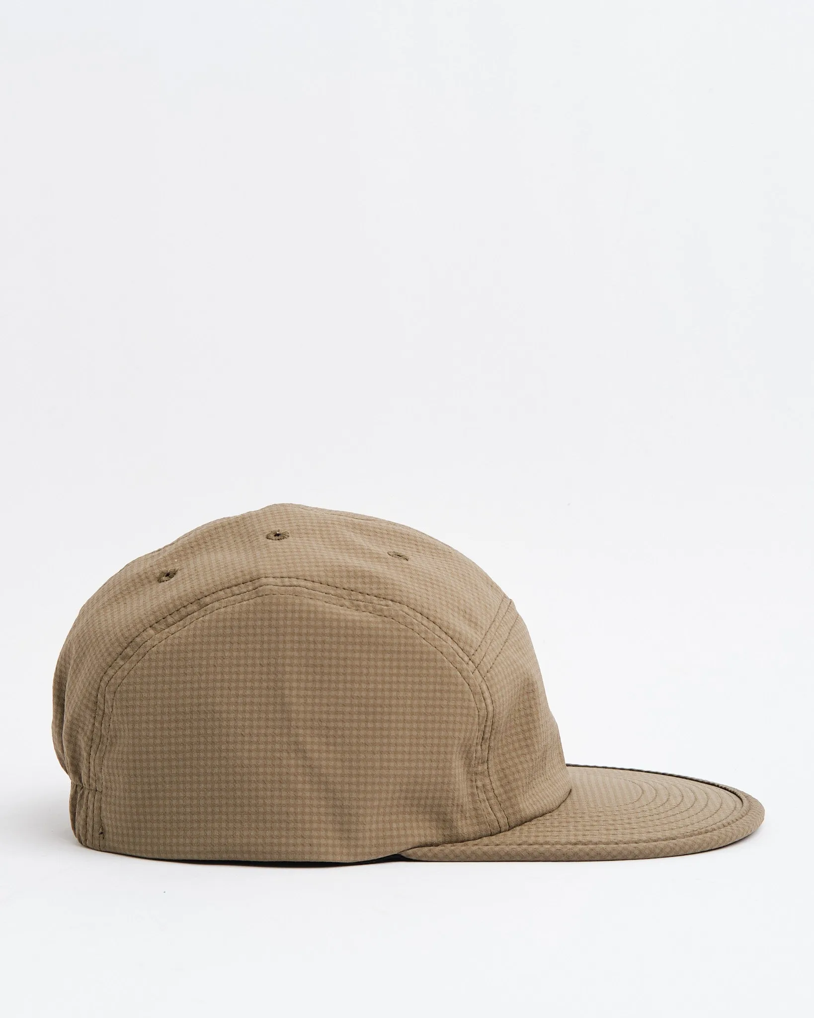 5 Panel Jet Cap Gingham Olive