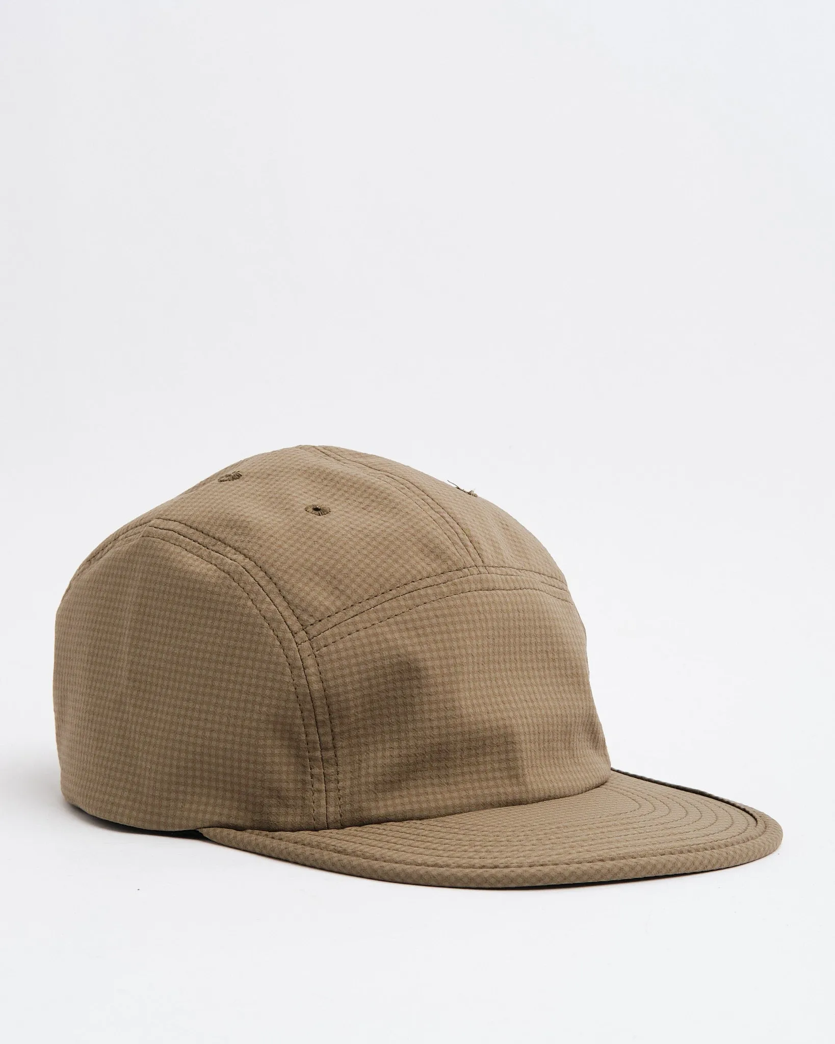 5 Panel Jet Cap Gingham Olive