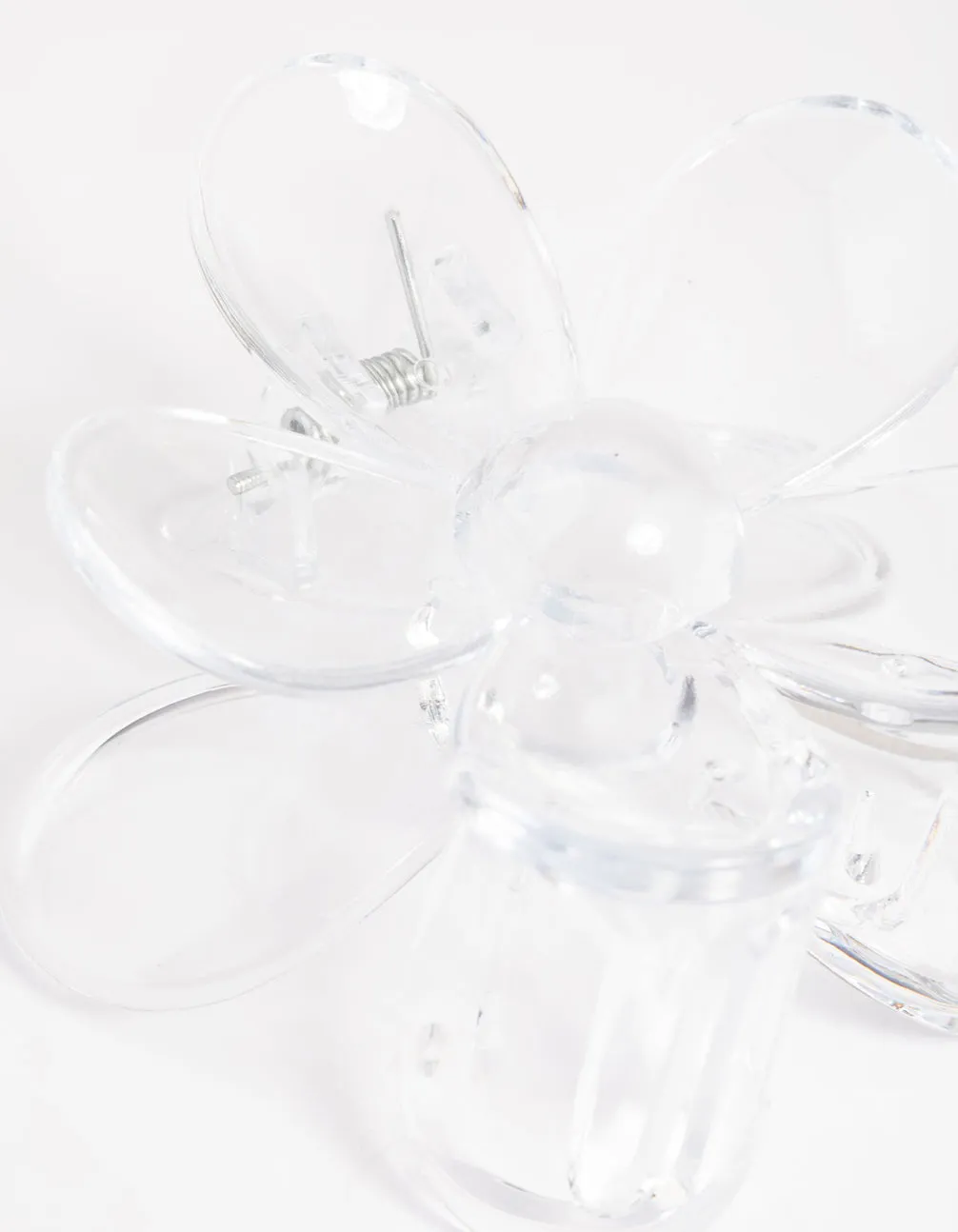 90s Clear Daisy Flower Claw Clip