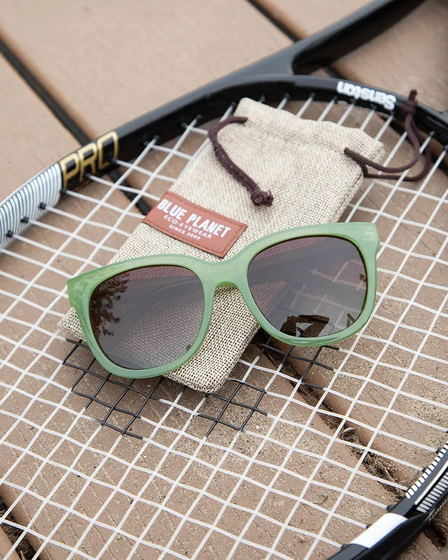 Acacia -  Soft Sage Green / Gradient Brown Polarized Lens