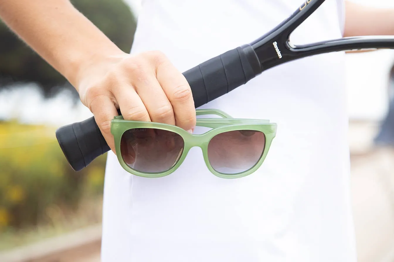 Acacia -  Soft Sage Green / Gradient Brown Polarized Lens