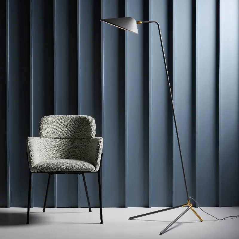Adjustable Shaded Floor Lamp