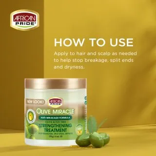 African Pride Olive Miracle Anti-Breakage Formula Hair Treatment
