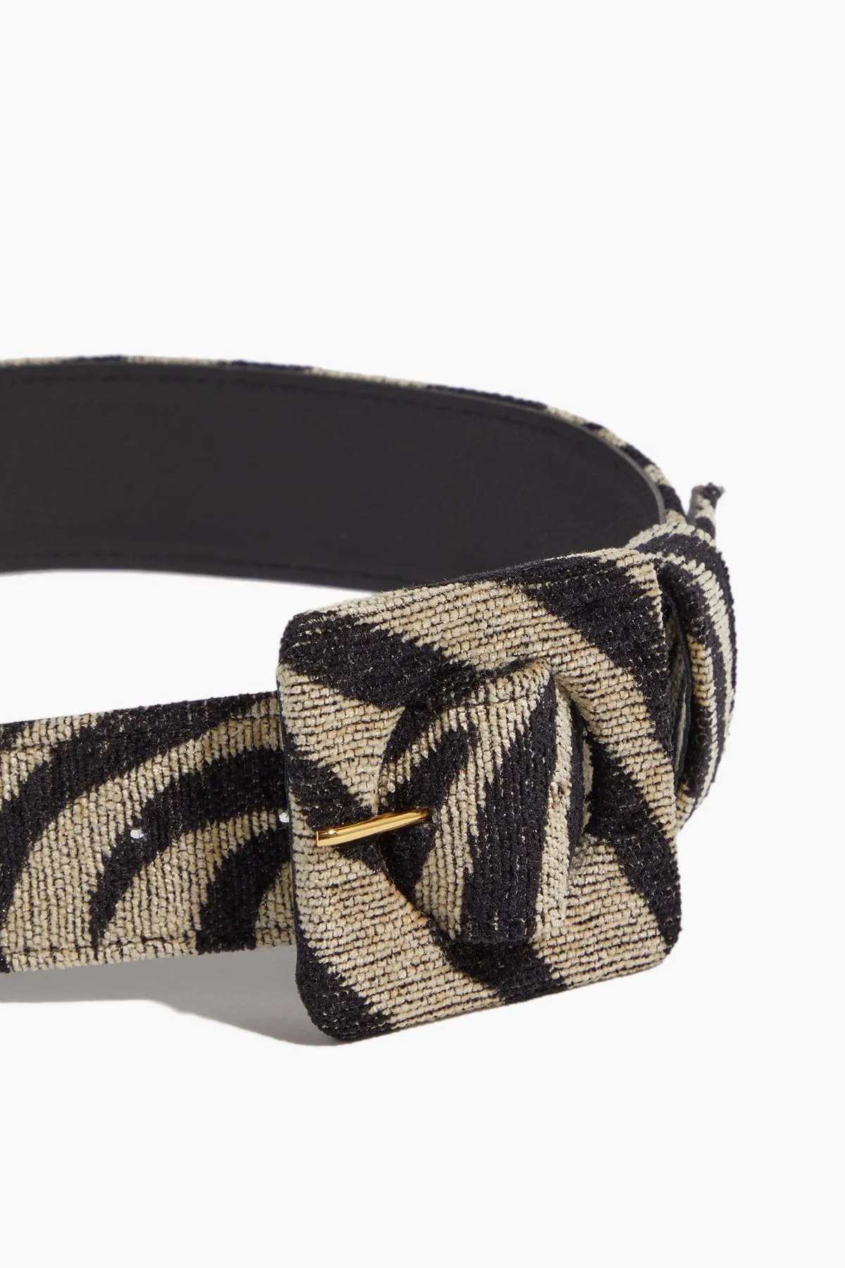 Agnes Belt in Black and White Tiger