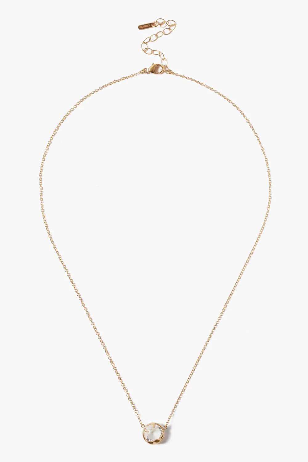 April Birthstone Necklace Diamond Crystal