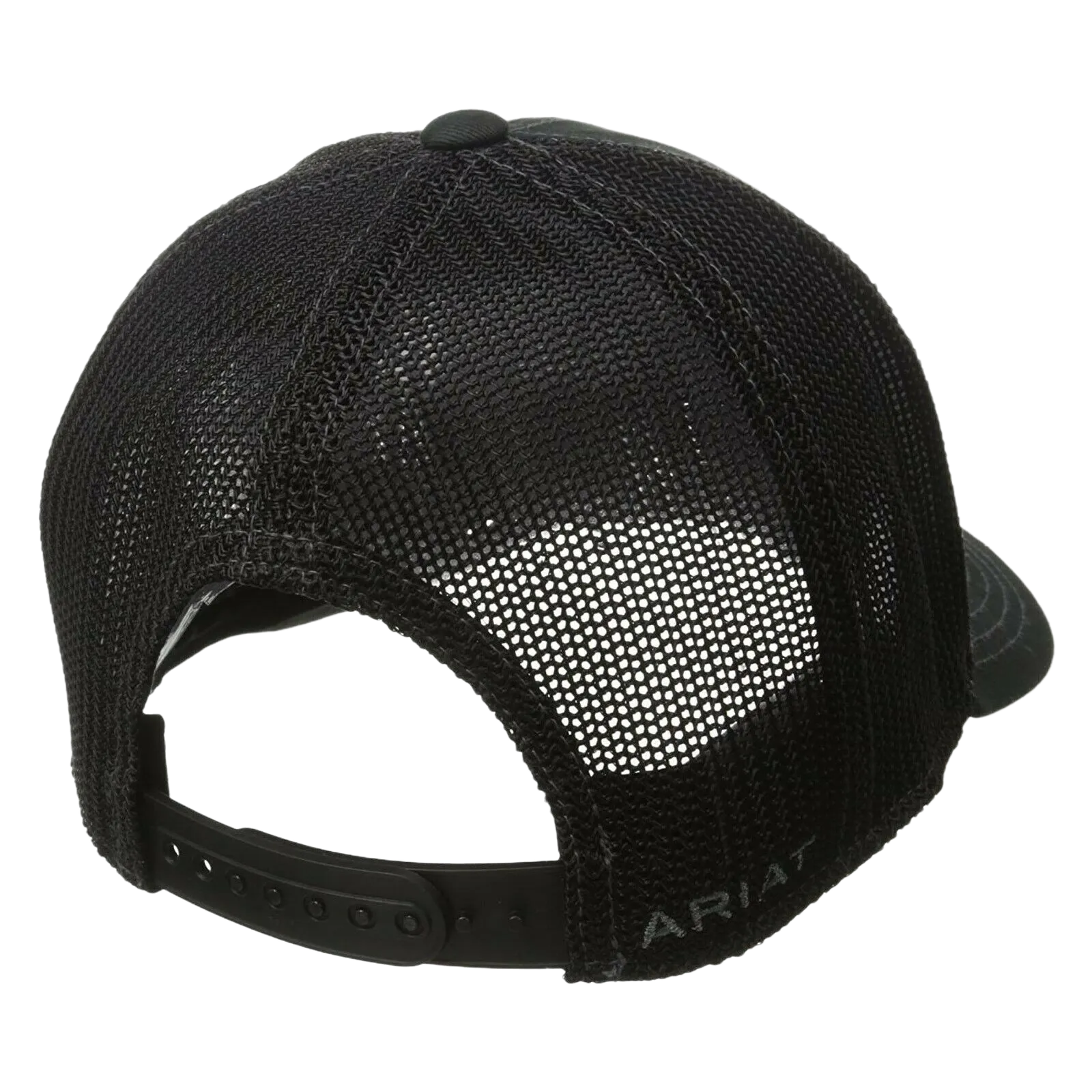 Ariat Black Flex Fit 110 Offset Shield Logo Snapback Ball Cap 1597801
