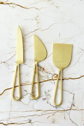 Auric Stainless Steel Cheese Knives