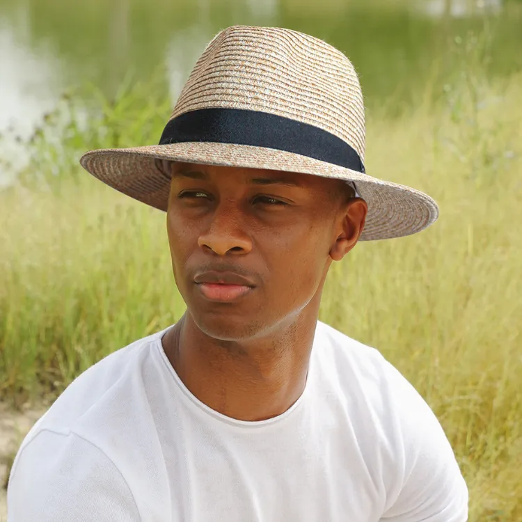 Before Dark Packable Unisex Fedora - Natural/Black