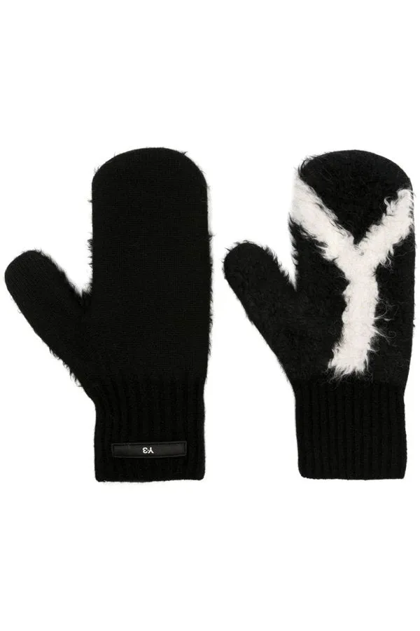 Black & White 'Y' Mittens