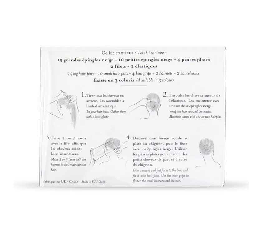 Blonde hair kit for dance bun