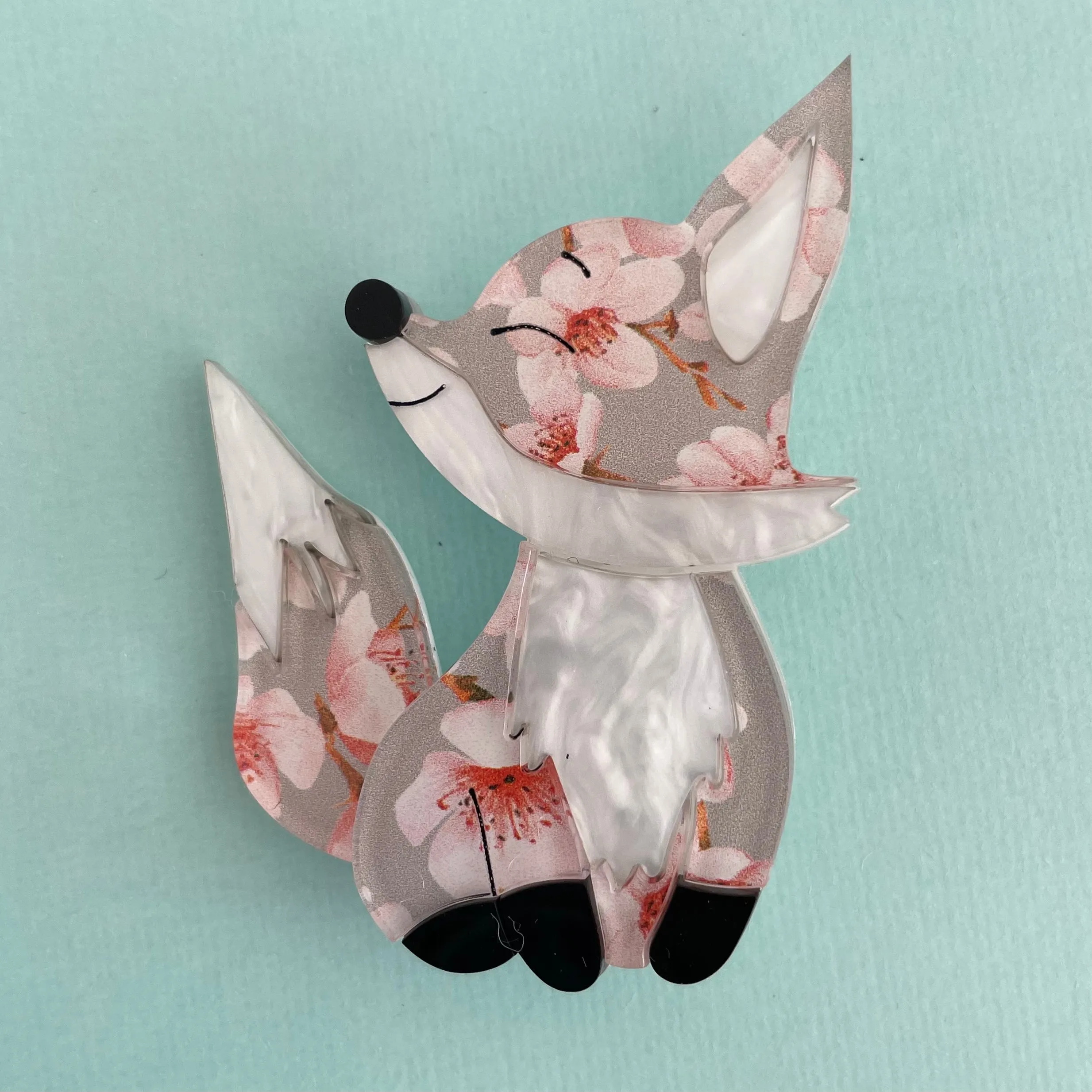 Blossom the fox - Brooch - Set of 4
