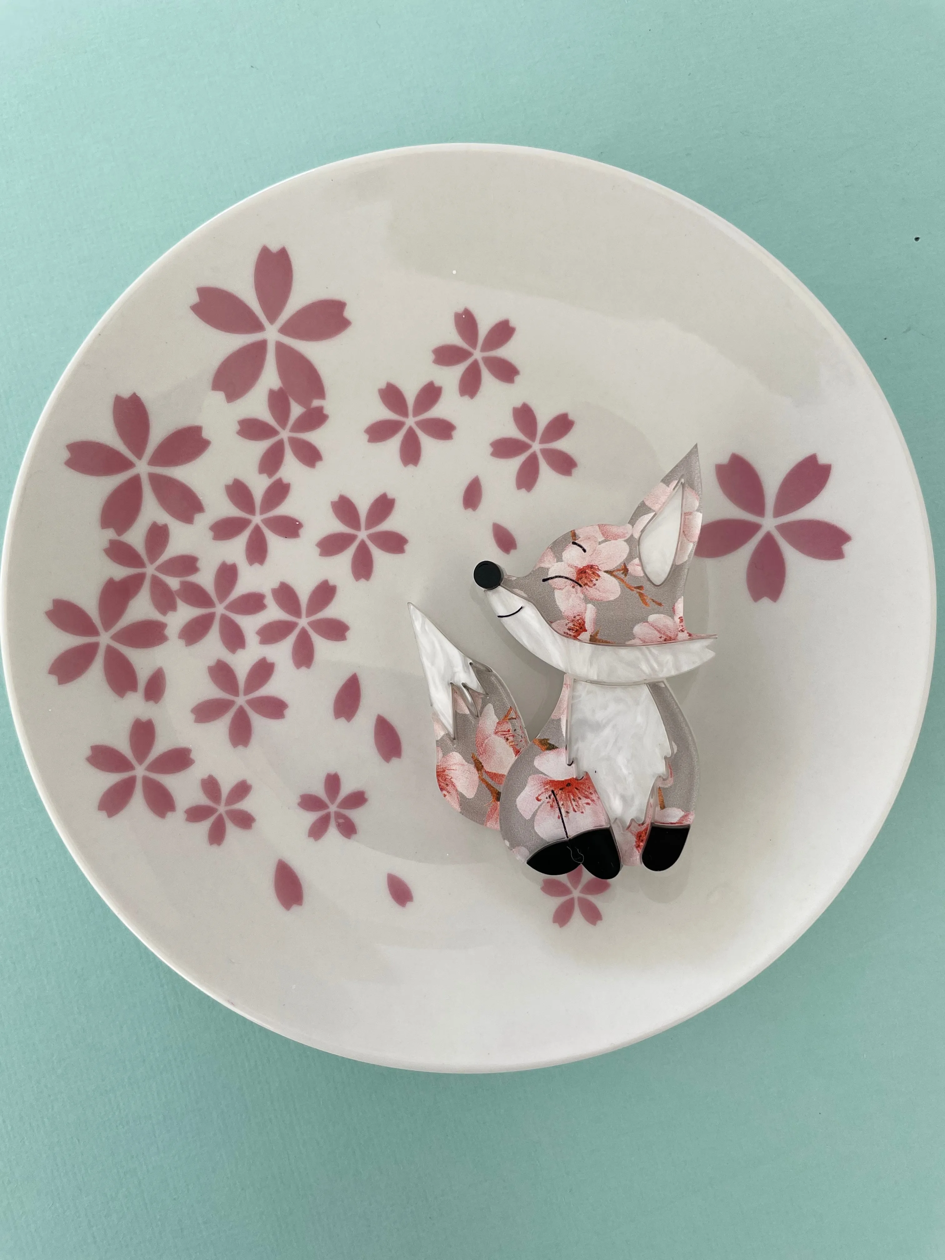 Blossom the fox - Brooch - Set of 4