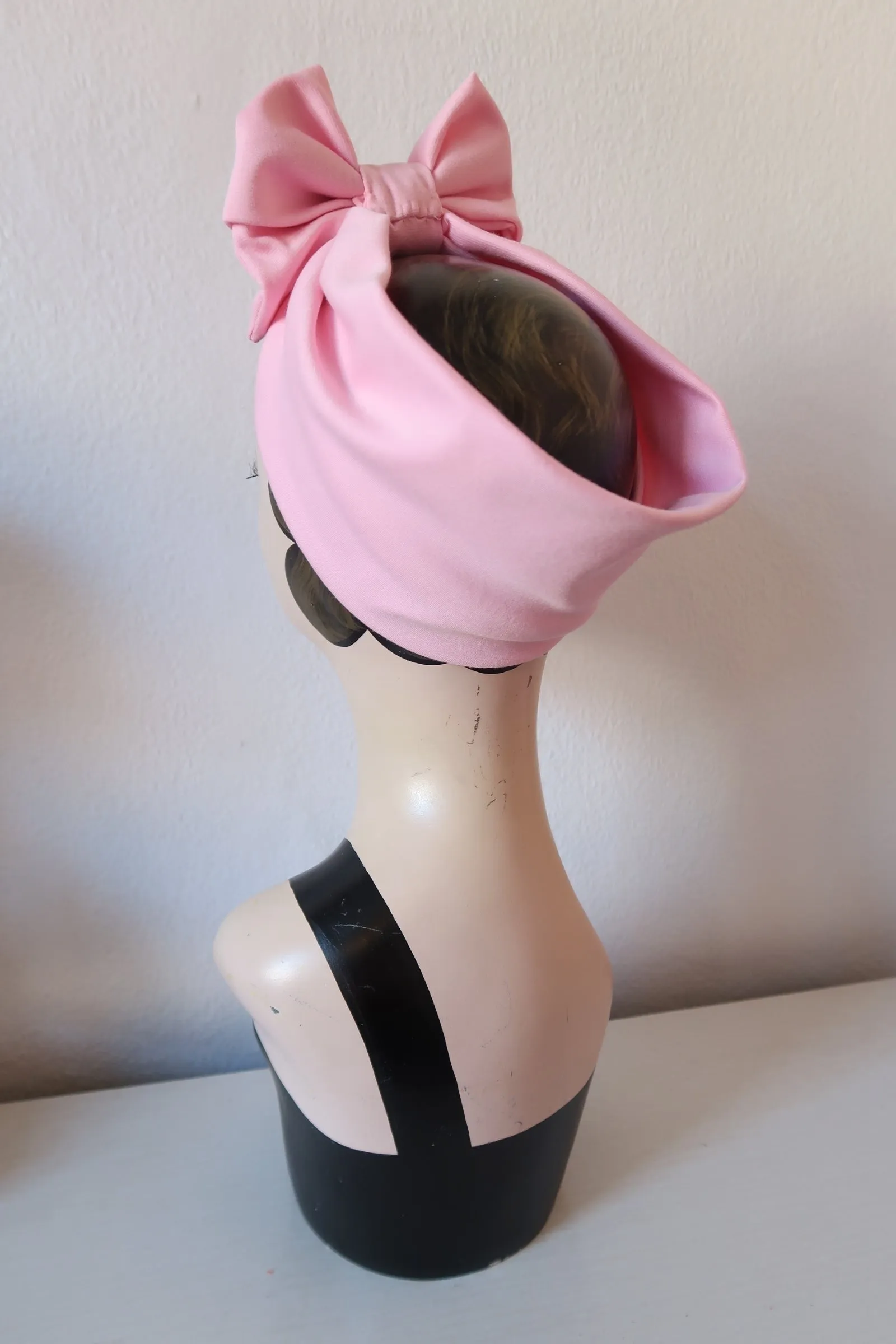 BOW KNOT Vintage Style Pre-tied Headband in 9 Colours (made to order)