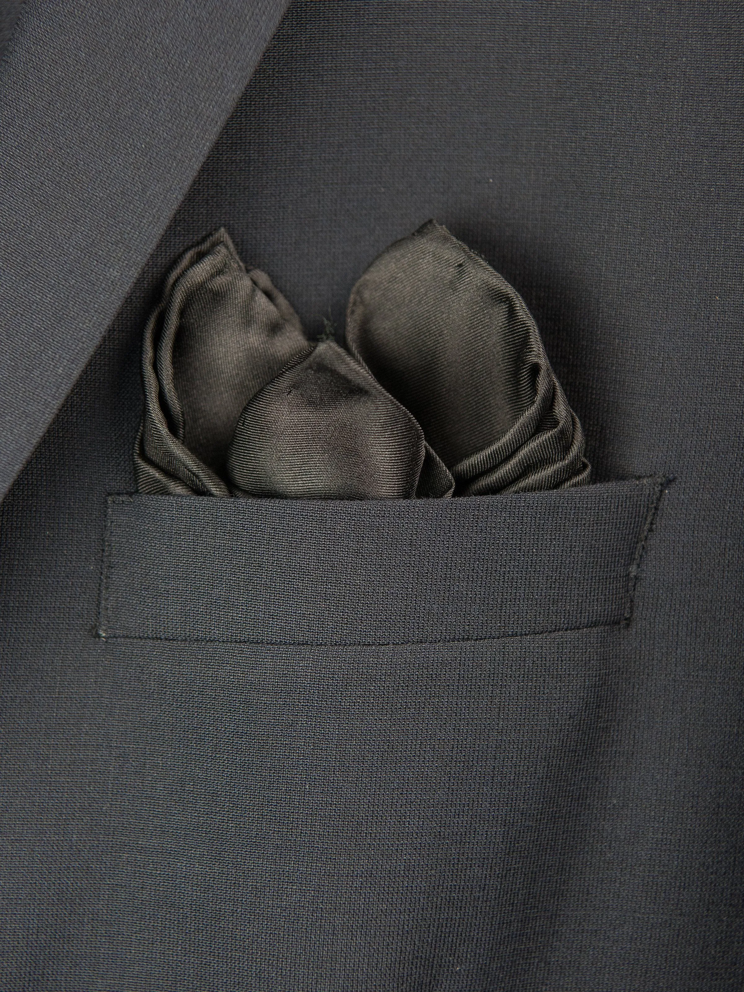 Boy's Pocket Square 27709 Black