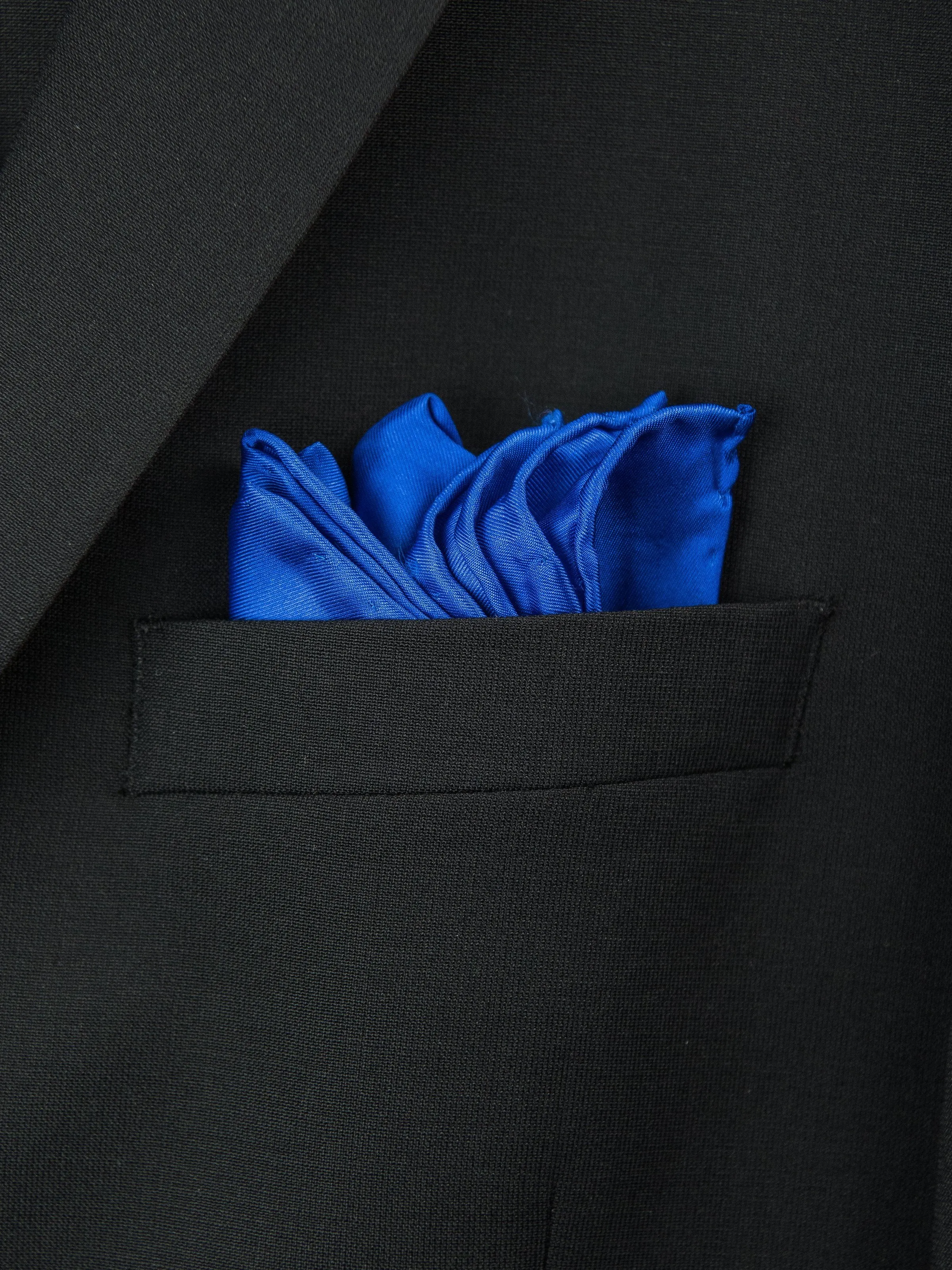 Boy's Pocket Square 27715 Blue Purple