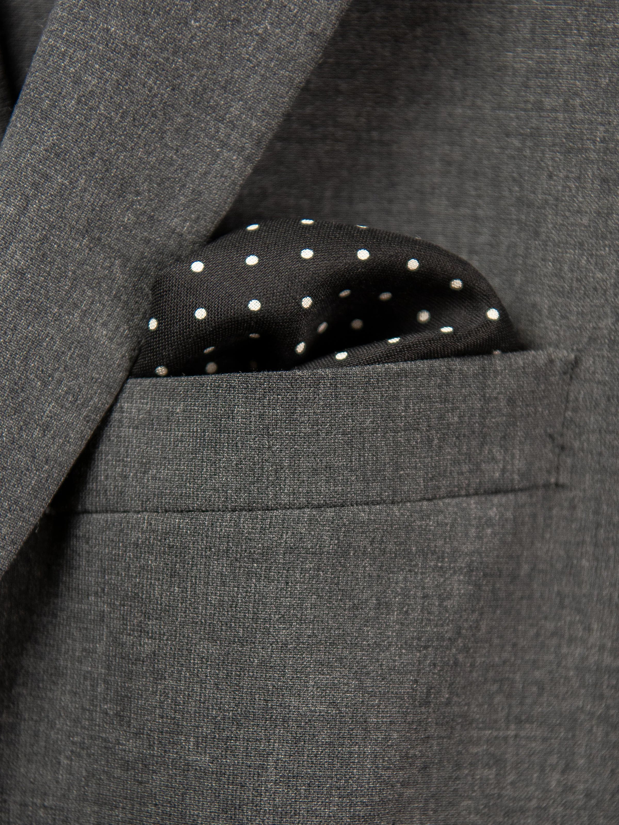 Boy's Pocket Square 29112 Black/White