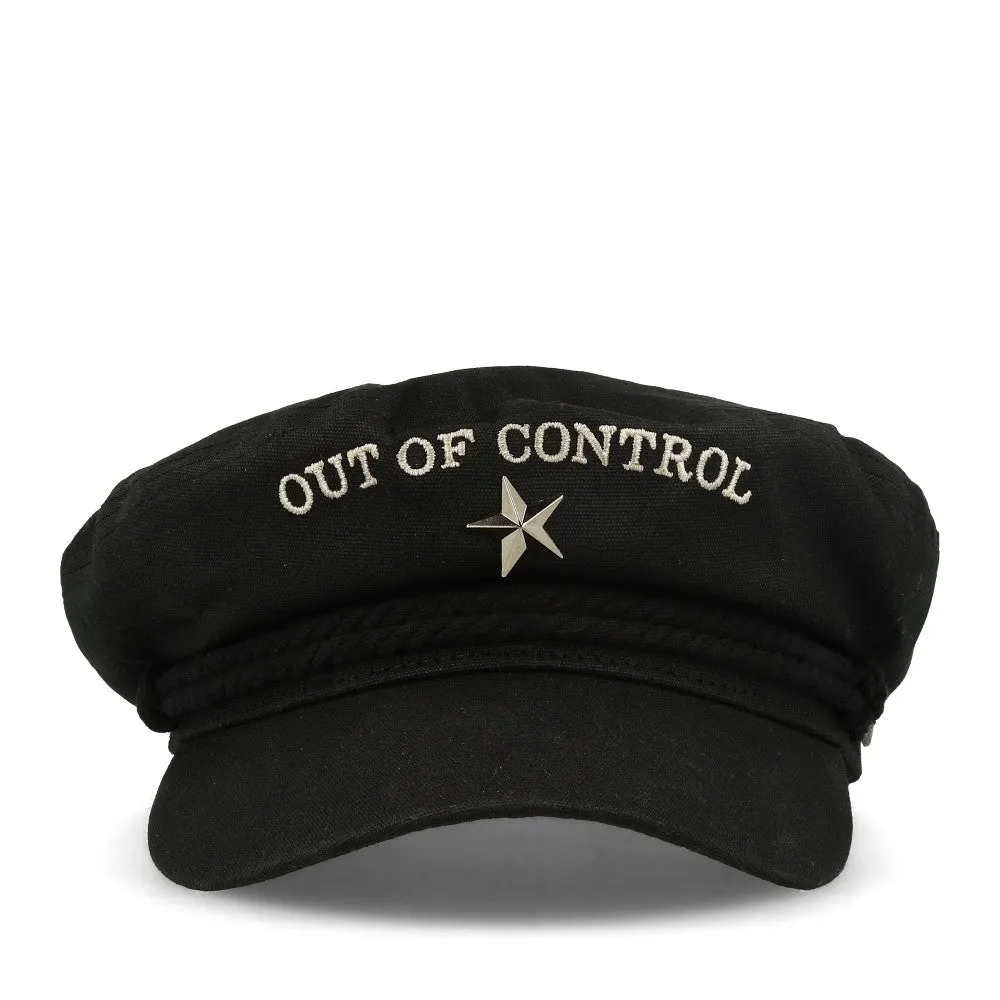 Brixton x Strummer Fiddler Cap Black "Out Of Control"