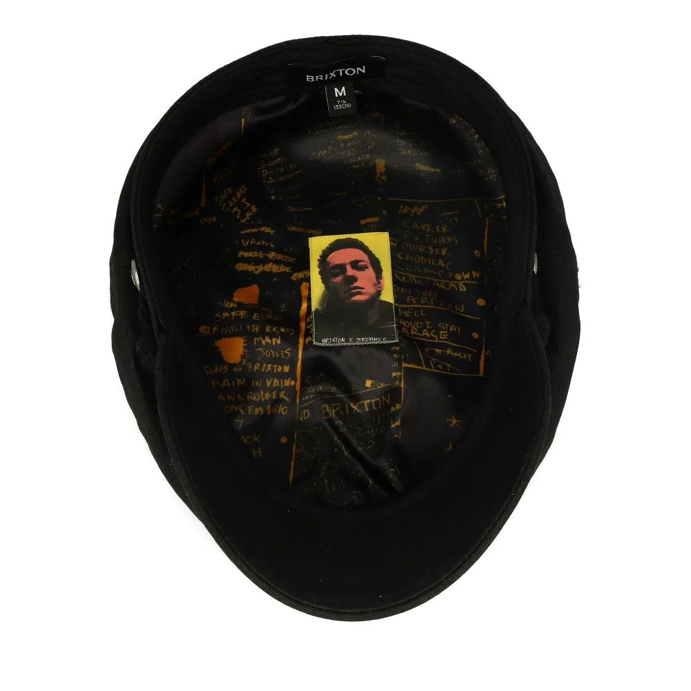 Brixton x Strummer Fiddler Cap Black "Out Of Control"