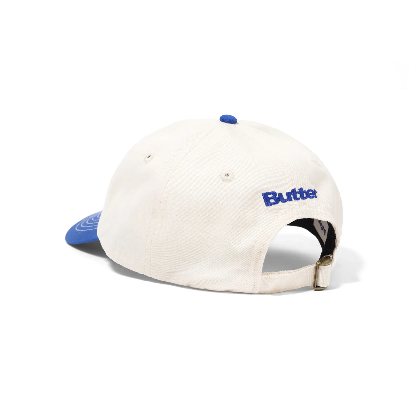Premium Natural Royal Blue 6-Panel Cap - Butter Goods Finest Logo