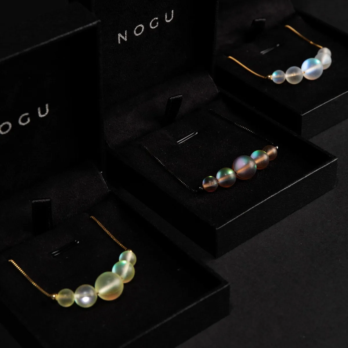 Canary | Gold Vermeil | Mermaid Glass Infinity Clasp Necklace