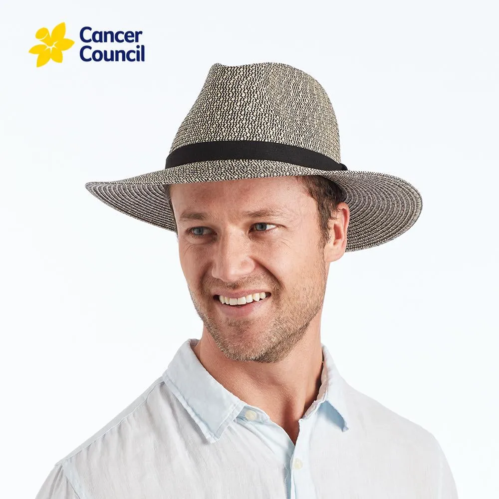 Cancer Council Outback Foldable Fedora - Grey/Black