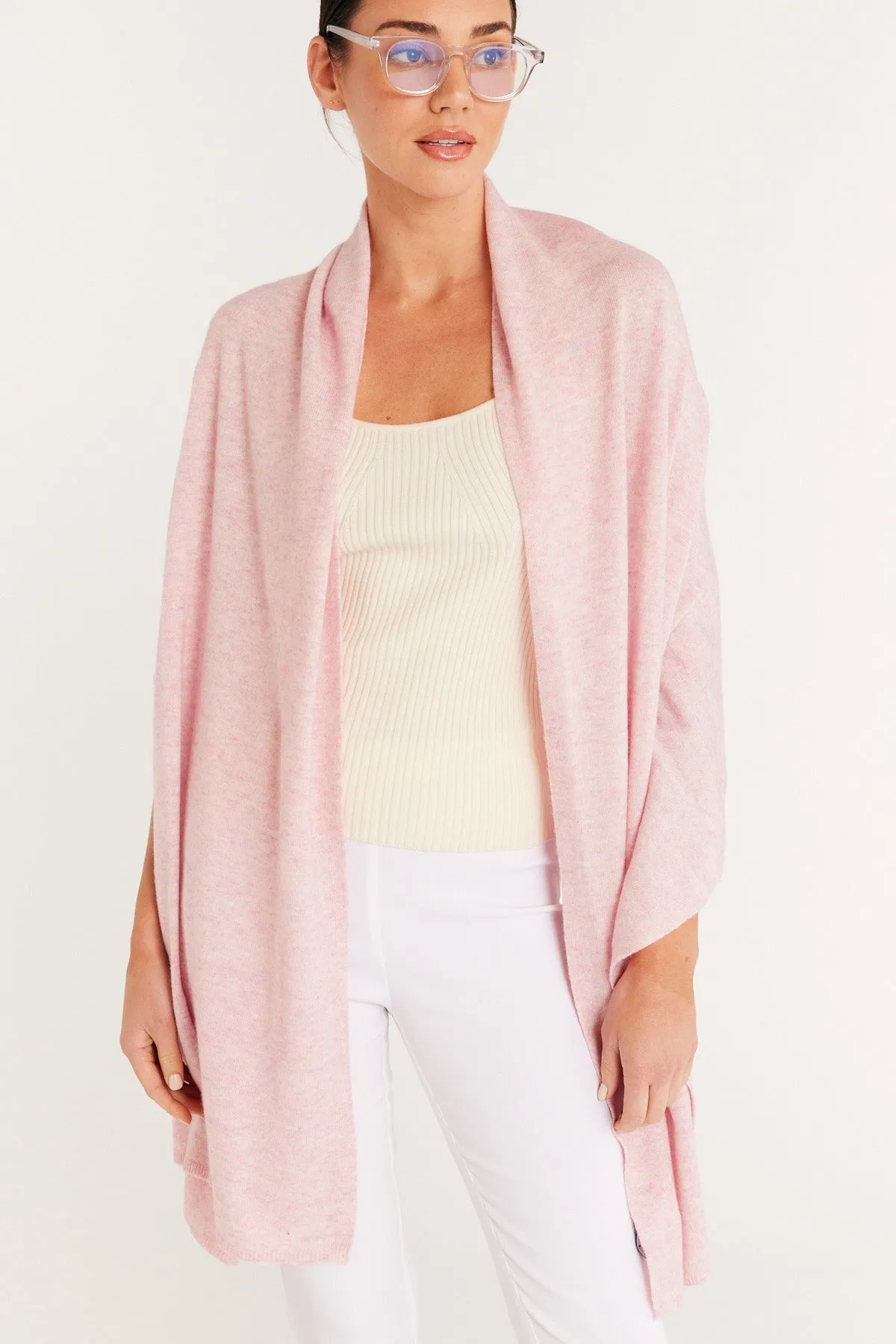 Cashwool Travel Wrap - Pink