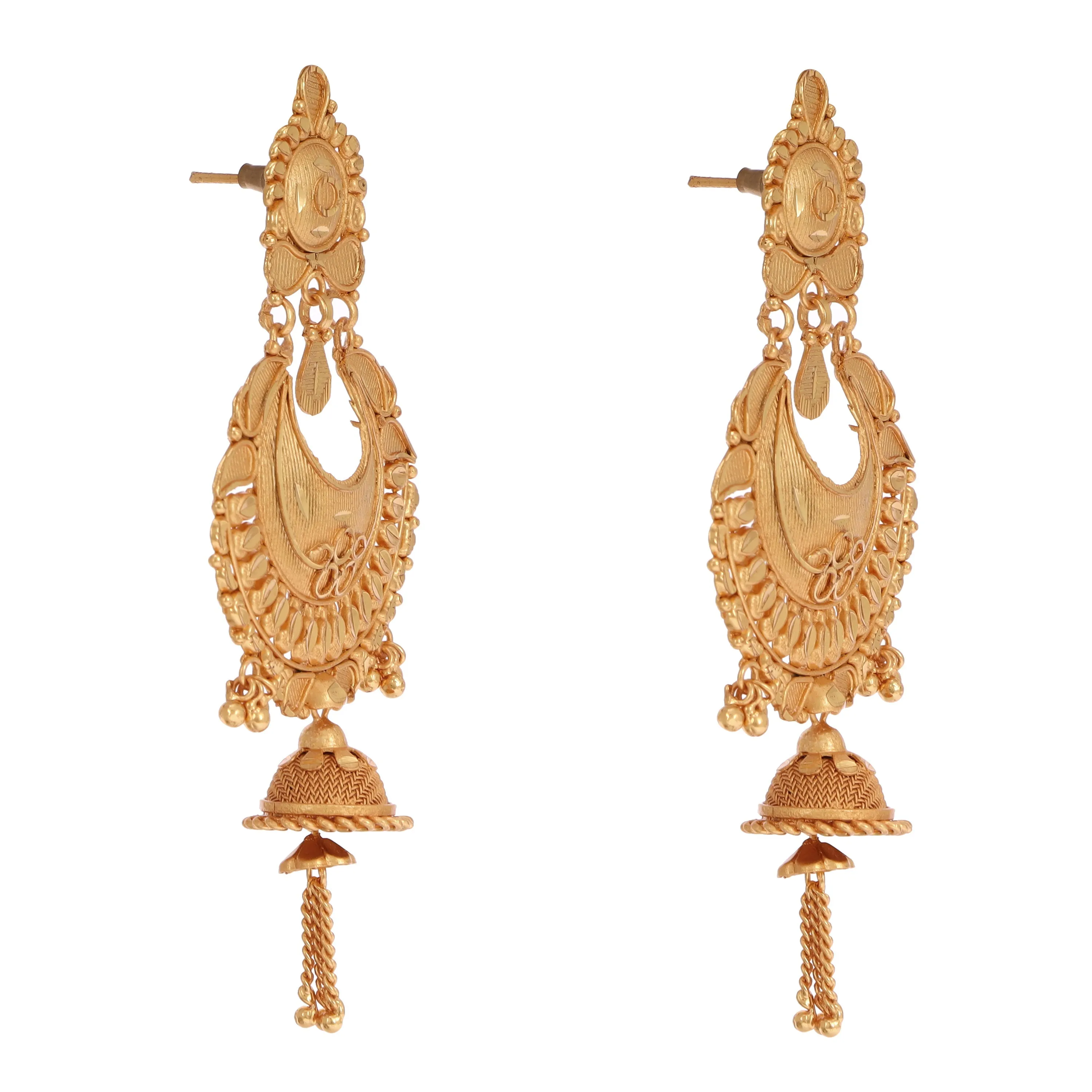 Charming Jhumka Chandbali Earrings