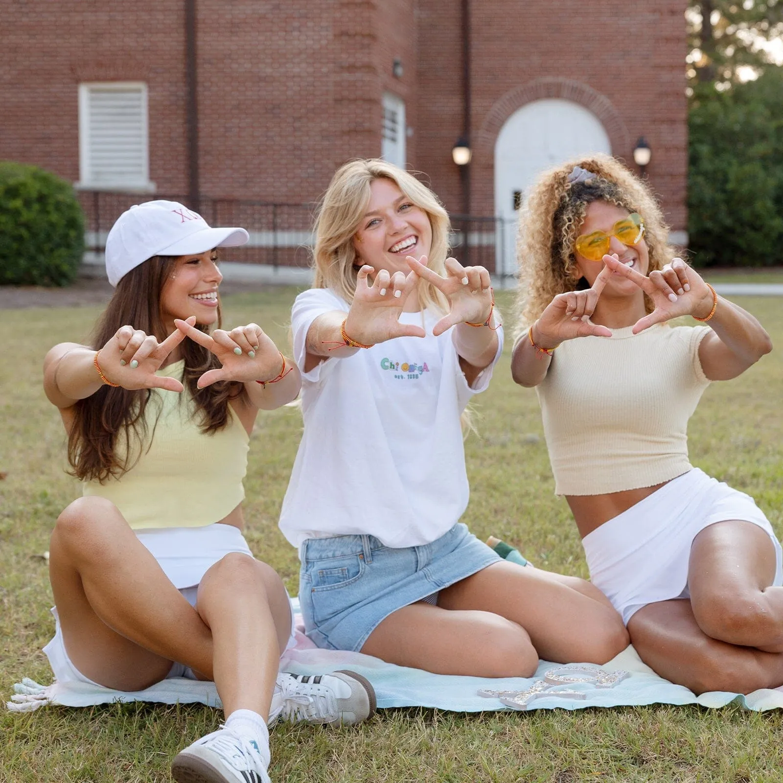 Chi Omega Stretch Bracelet