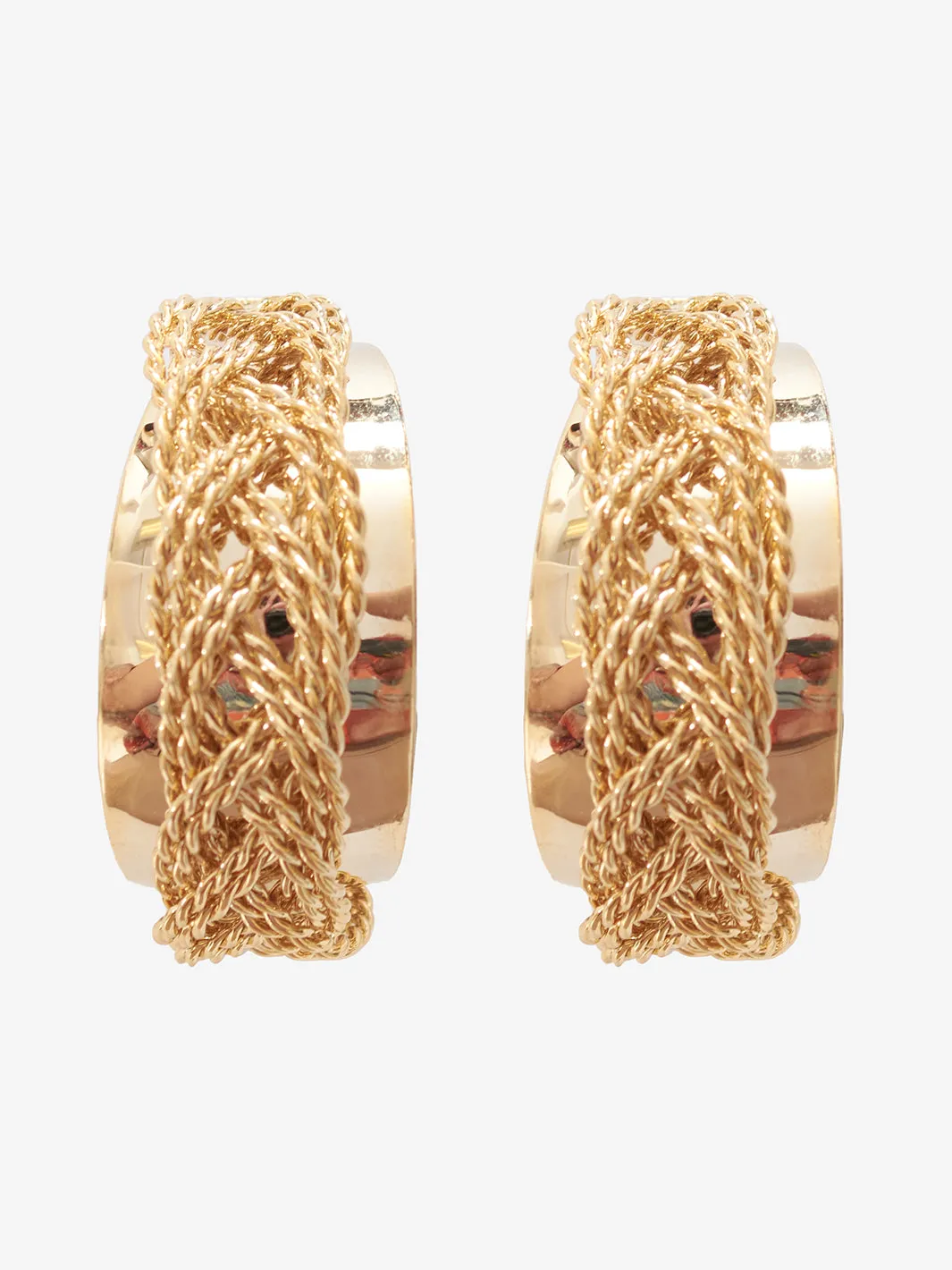 Correani Metal Crescent Earrings