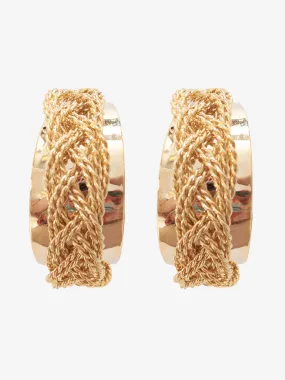 Correani Metal Crescent Earrings