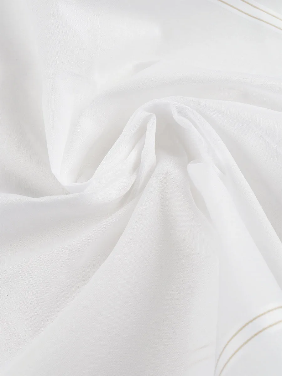Cotton White Hand Kerchief 2700 (3 in 1)