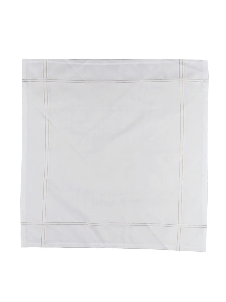 Cotton White Hand Kerchief 2700 (3 in 1)