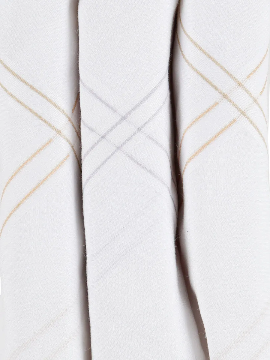 Cotton White Hand Kerchief 2700 (3 in 1)
