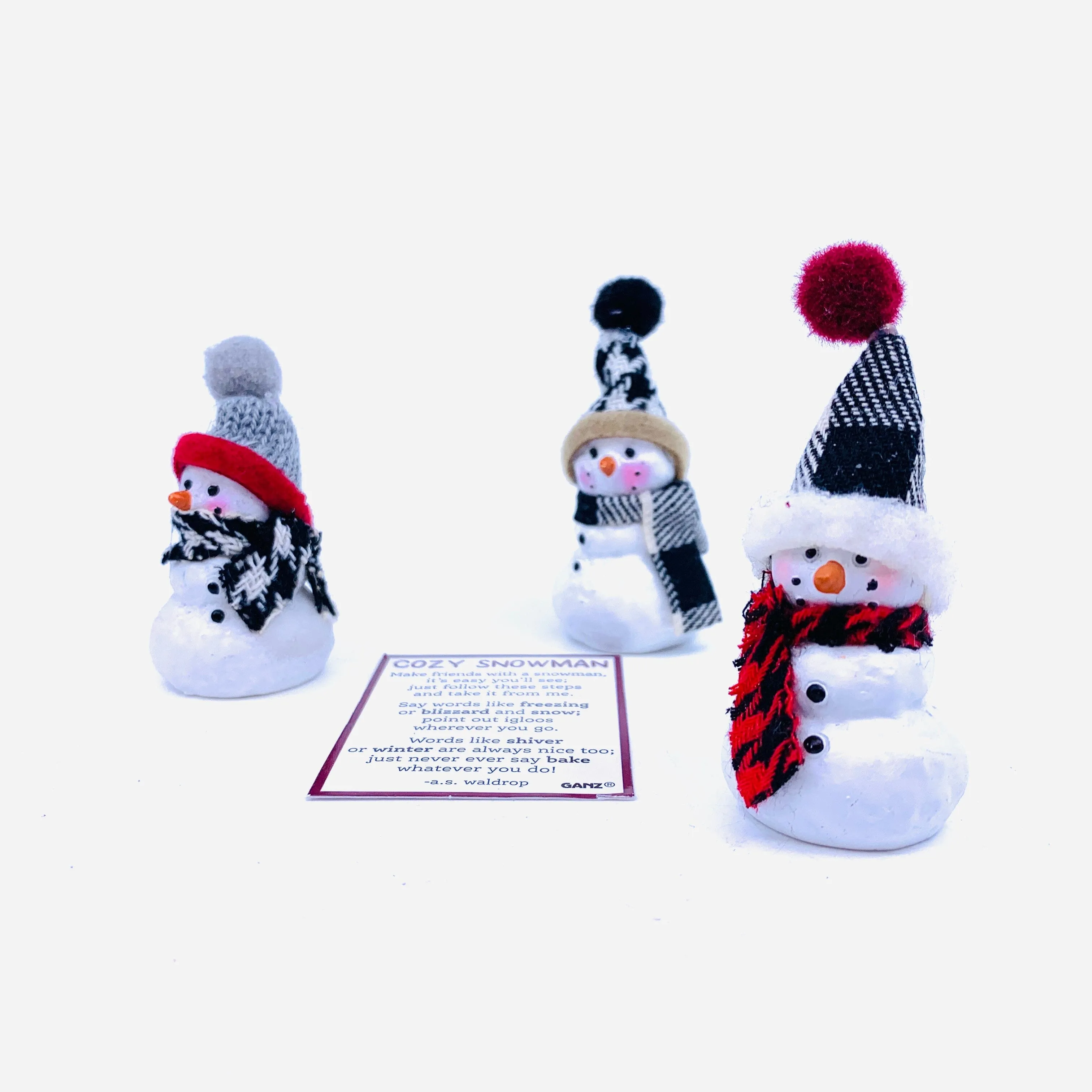Cozy Snowmen Pocket Charm PT43