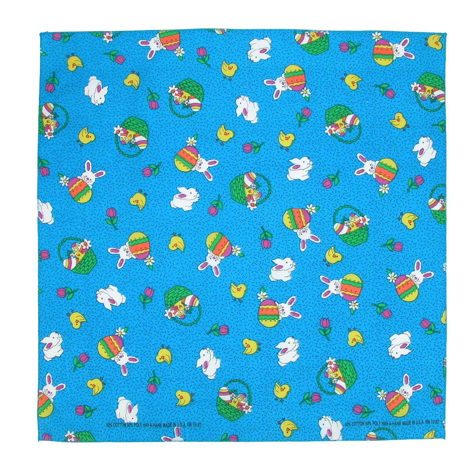 CTM® Bunny Patch Easter Print Holiday Bandana