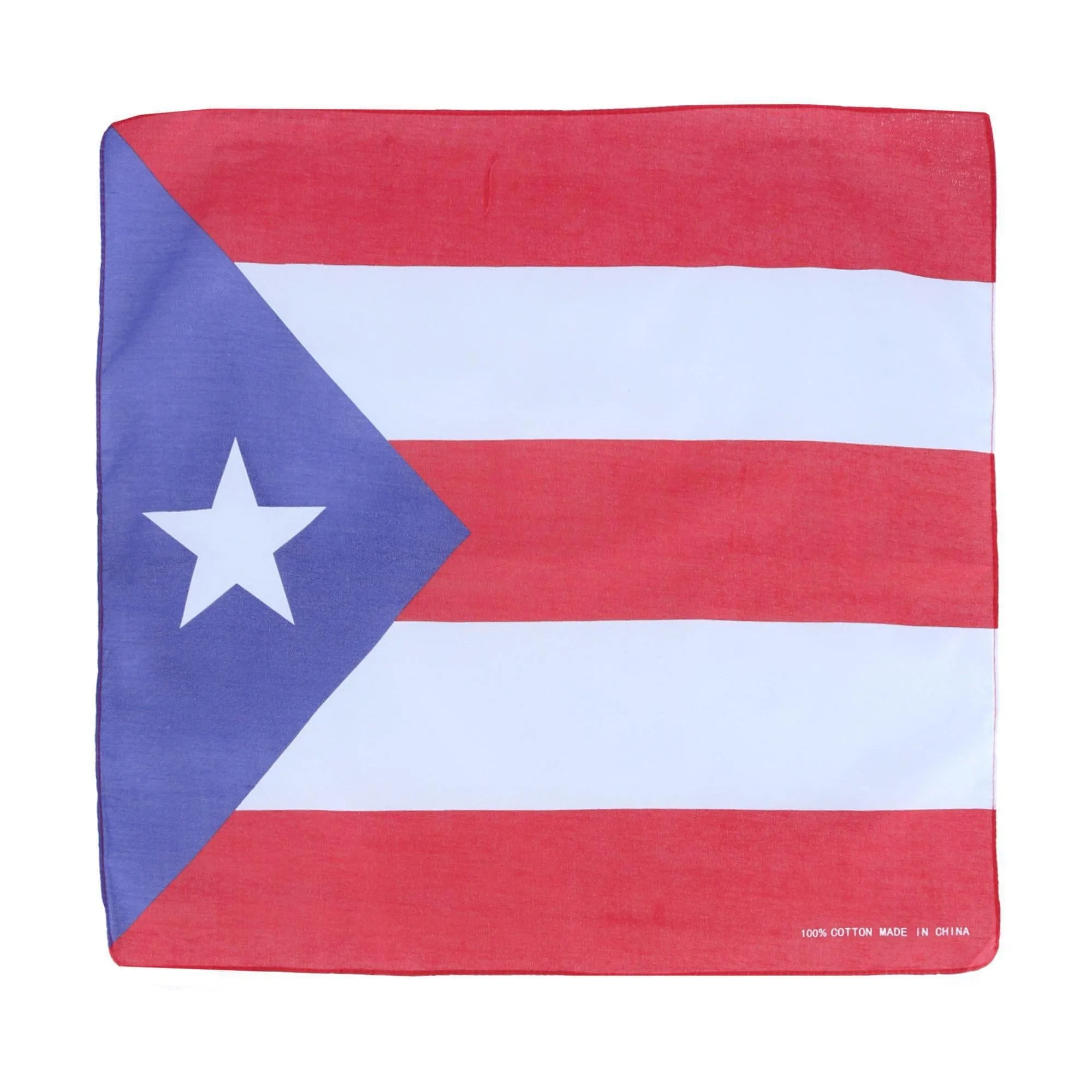 CTM® Cotton Puerto Rico Flag Bandana