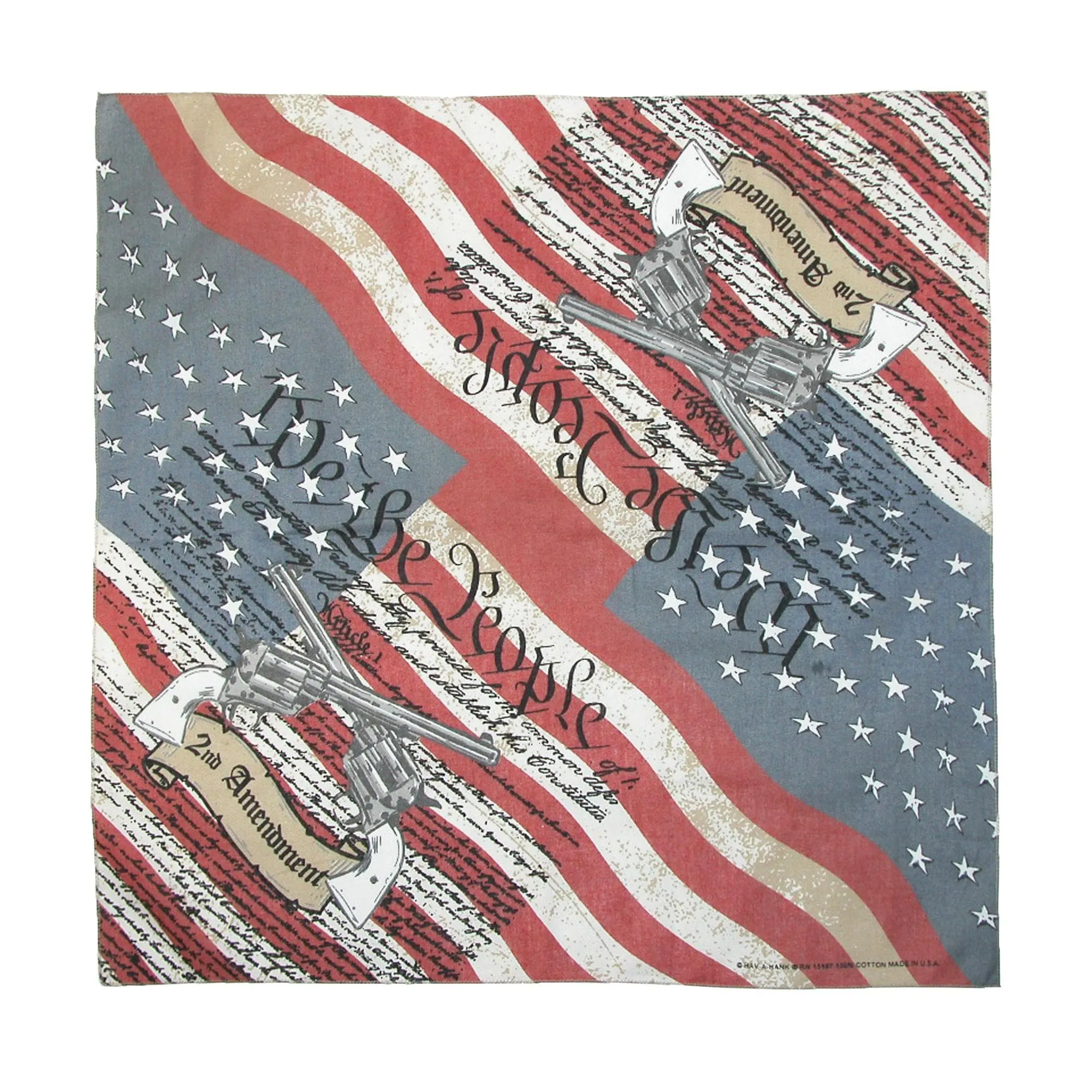 CTM® Cotton Second Amendment Bandana