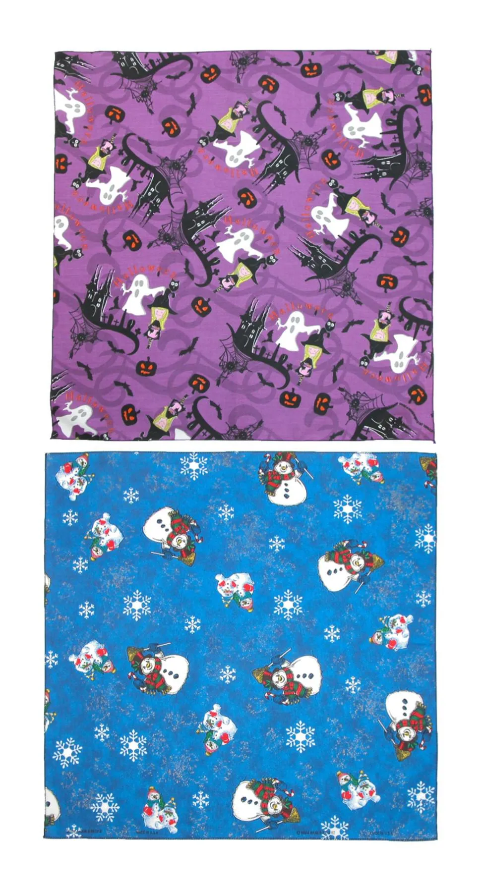 CTM® Holiday Print Bandana Variety Pack (Pack of 6)