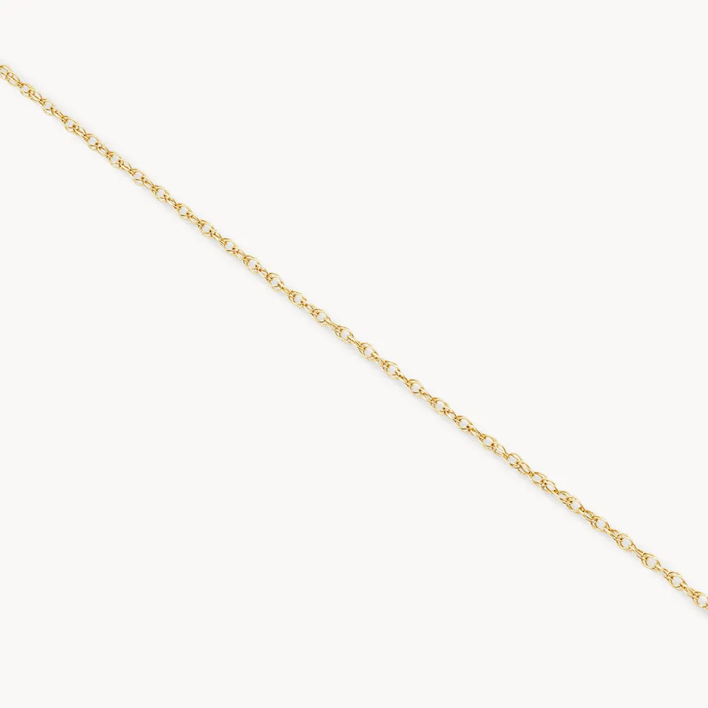 Diamond Letter Y Necklace in 10k Gold