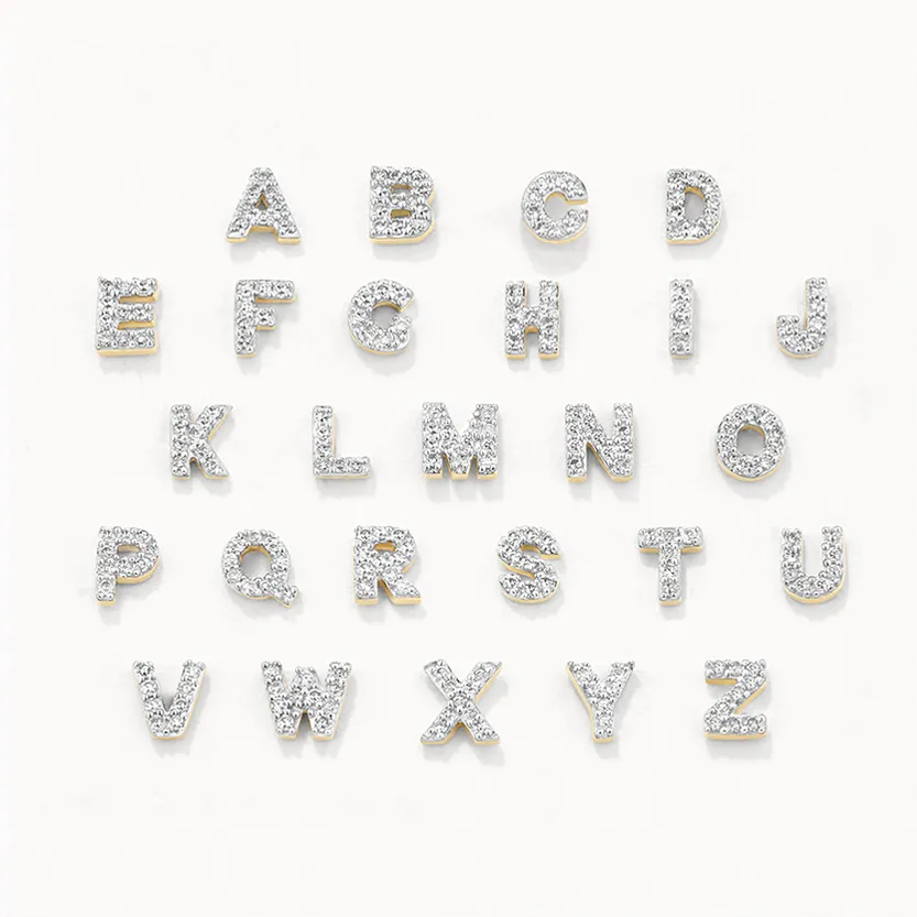 Diamond Letter Y Necklace in 10k Gold