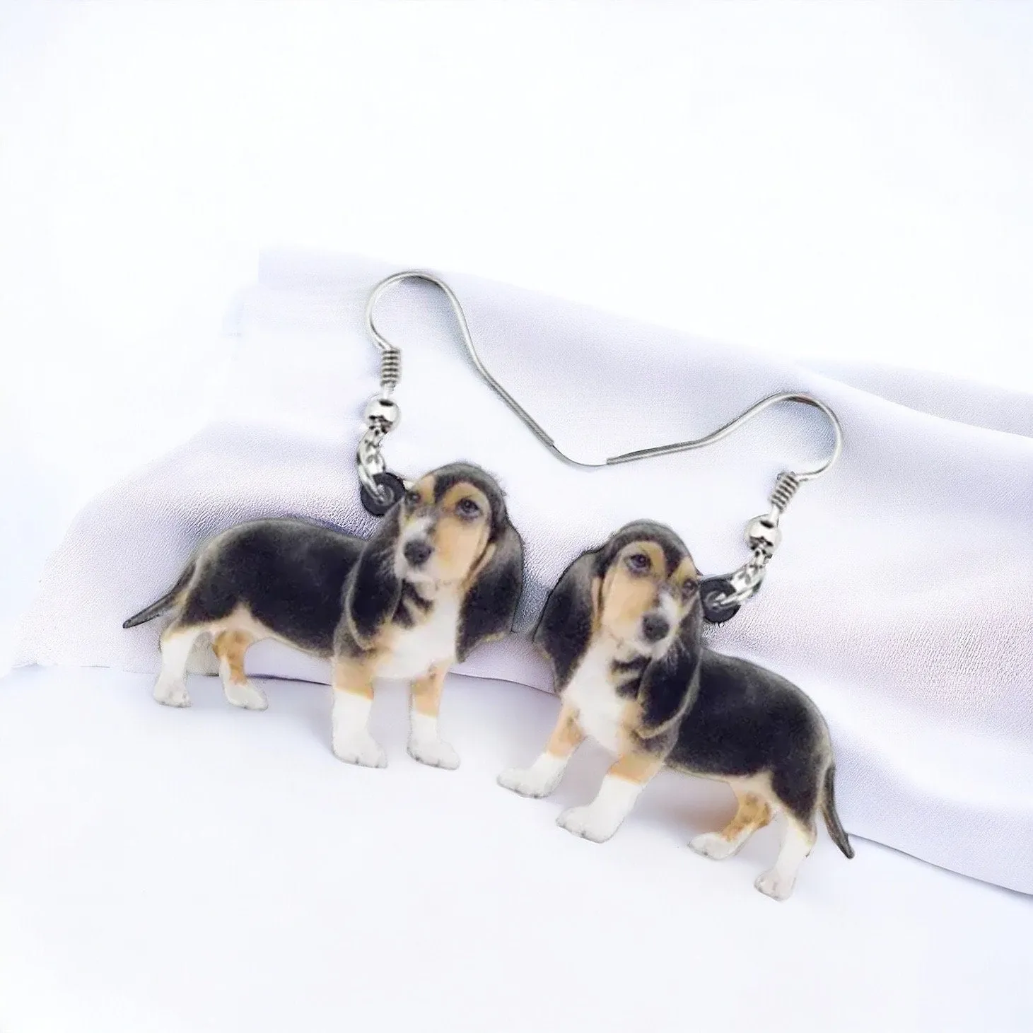 Dog Earrings, Beagle Earrings, Basset Hound, Dog Jewelry, Dog Mom, Beagle Jewelry, Dog Accessories, Basset Hound Earrings, Hound Dog