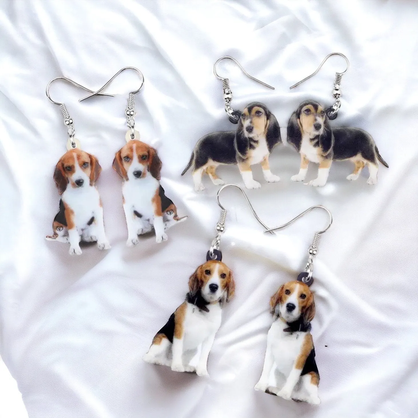 Dog Earrings, Beagle Earrings, Basset Hound, Dog Jewelry, Dog Mom, Beagle Jewelry, Dog Accessories, Basset Hound Earrings, Hound Dog