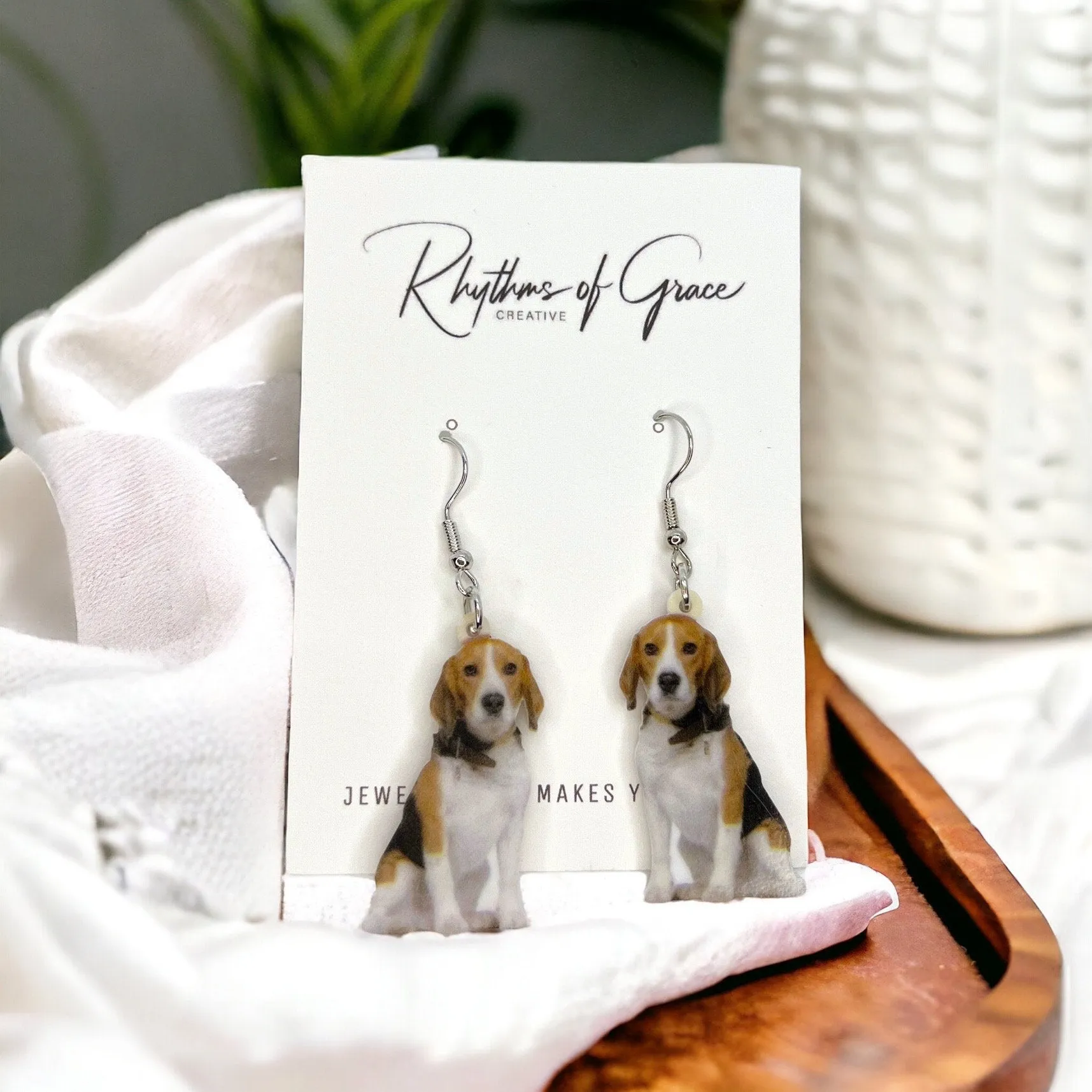 Dog Earrings, Beagle Earrings, Basset Hound, Dog Jewelry, Dog Mom, Beagle Jewelry, Dog Accessories, Basset Hound Earrings, Hound Dog